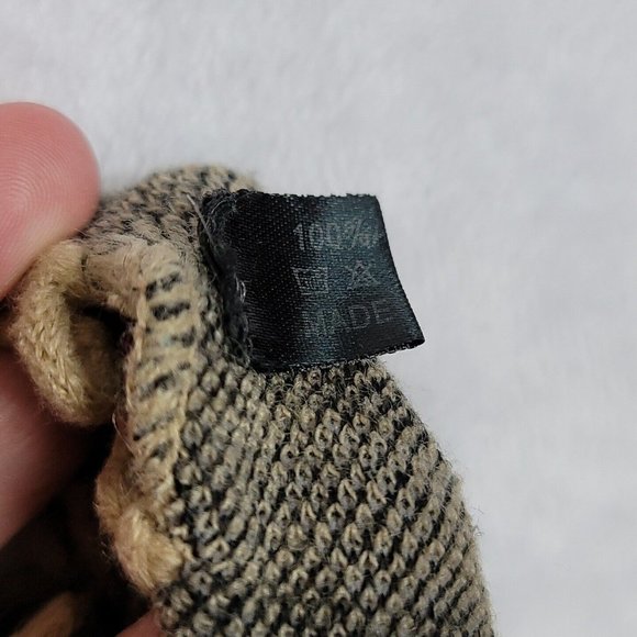 Coco Carmen Sweater Vest Wrap Cardigan Tan Gray Tartan Plaid Fringed One Size - Picture 5 of 14